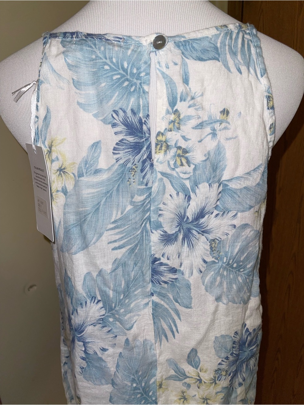 Light Blue Floral Midi Slip Dress - Women - Picture 6 of 7